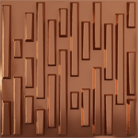 Ekena Millwork 19 5/8in. W x 19 5/8in. H Staggered Brick EnduraWall Decor 3D Wall Panel, Total 32.04 Sq. Ft., 12PK WP20X20SBBCO-CASE-12